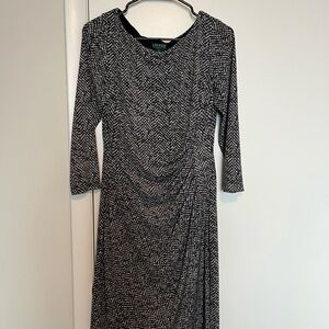 Ralph Lauren Black and White Patterned Dress